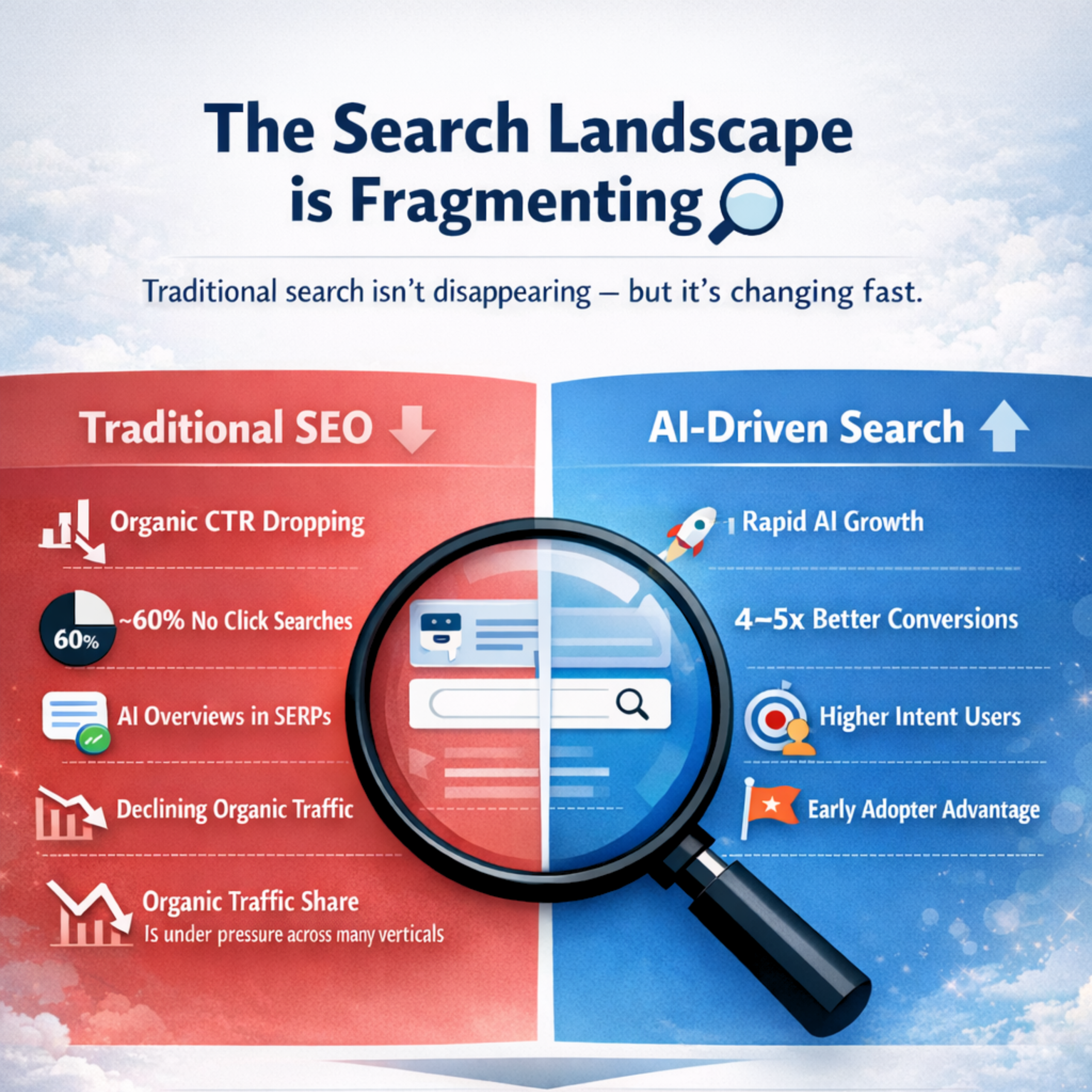 Traditional search isn’t disappearing, but it is changing fast.